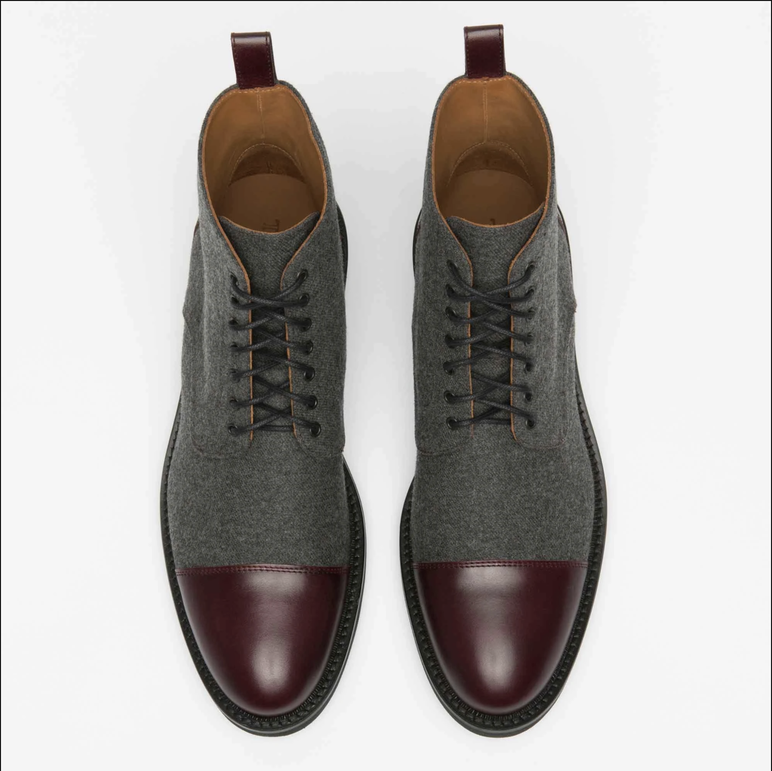 The Jack Boot in Grey/Oxblood